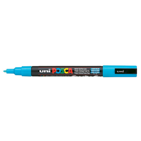 Маркер спеіальний uni POSCA 0,9-1,3 мм блакитний,PC-3M.L.Blue