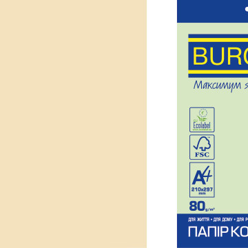 Бумага А4 80г ПАСТЕЛЬ 5 цв 50 л 9485 