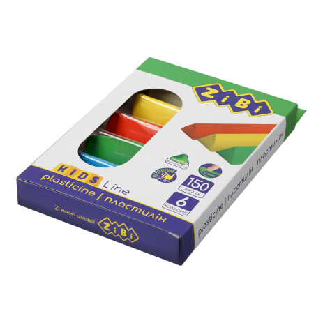 Clay 6 colors 150g ZB 6225,ZB.6225