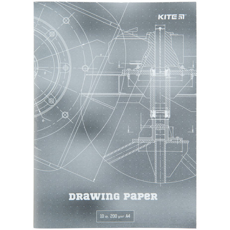Drawing paper A4 10 sheets 200g 27611,K23-269