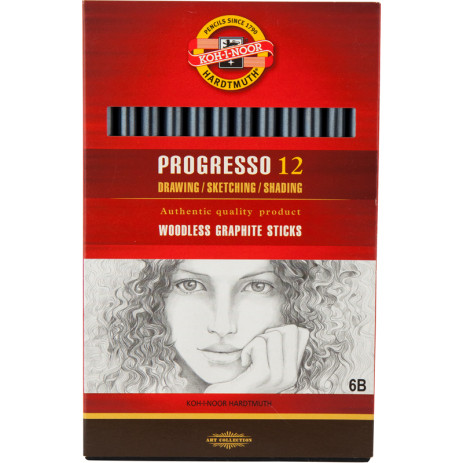Олівець бездеревний Progresso 6B 2750,8911 6B