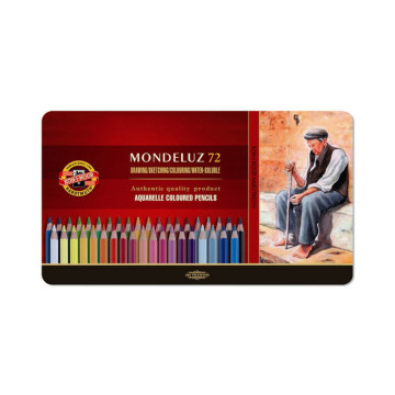 Карандаши цвет аквар Mondeluz 72 шт 2973