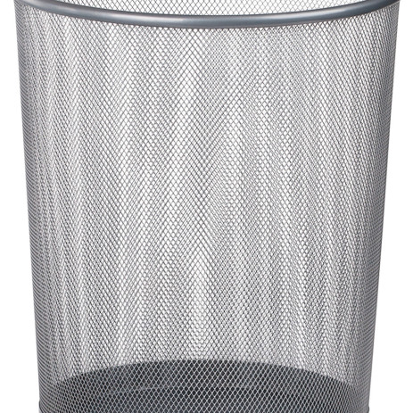 Wastepaper basket silver BM 6270-24,BM.6270-24
