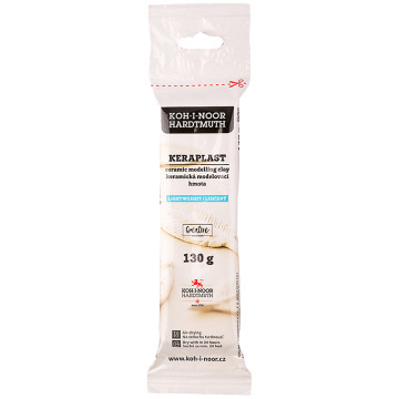 Plasticine Keraplast light 130g white