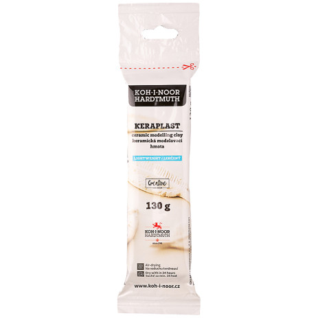 Plasticine Keraplast light 130g white,131696