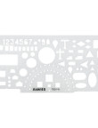 Stencil ruler Officer 20 cm transparent,7801-A