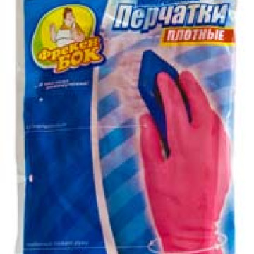 Durable rubber gloves (L) pink 79263