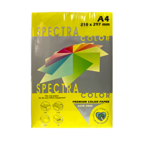 Paper A4/80/500 IT 363 neon yellow Yellow