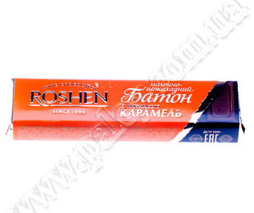 Baton Roshen mol.-Shokolad.and caramel filling 40g.