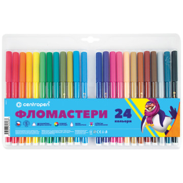 Фломастеры 24 цв 7550/24 ТП 6389