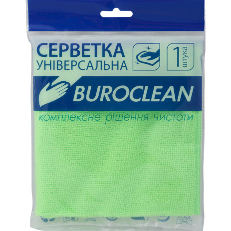 Салфетка микрофибра 30х30 Buroclean,10200122