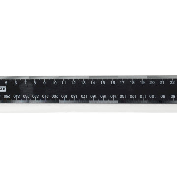 Лінійка  пластик 30см, чорна BM-5827-30