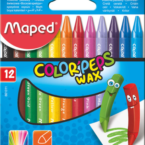 Крейда воскова COLOR PEPS 12кол MP.861011,MP.861011