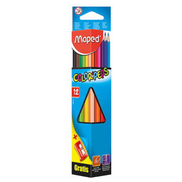 Карандаши 12 цвет+точилка COLOR MP.183213