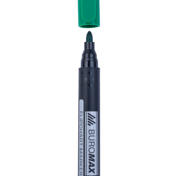 Markers for flipcharts green Buromax 