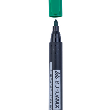 Маркер для фліпчартів зелений Buromax,BM.8810-04