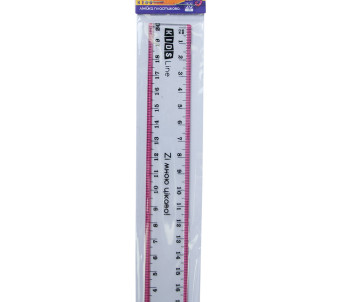 Линейка 20см, розовая ZB-5610-10 