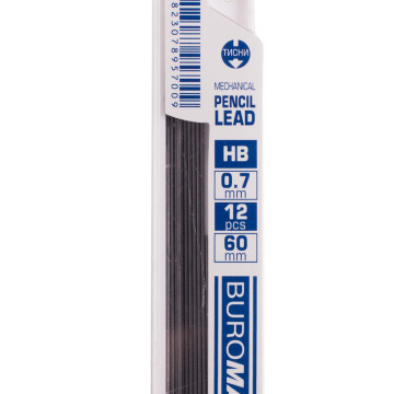 Rods for fur pencils 0.7 mm HB 12pcs