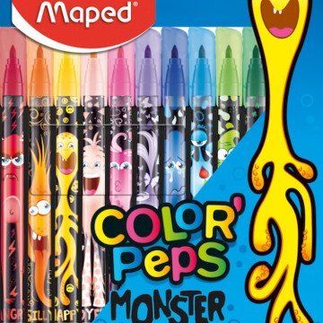 Фломастеры COLOR PEPS MONSTER 12 цветов 
