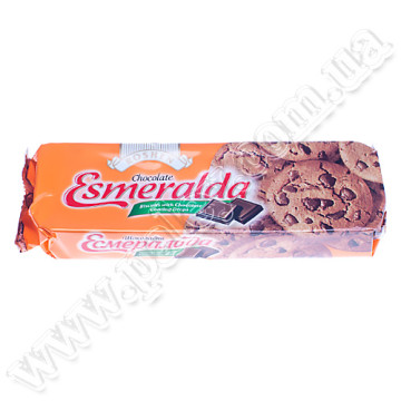 Cookies Roshen Esmeralda chocolate with pieces of chocolate glaze 150 g