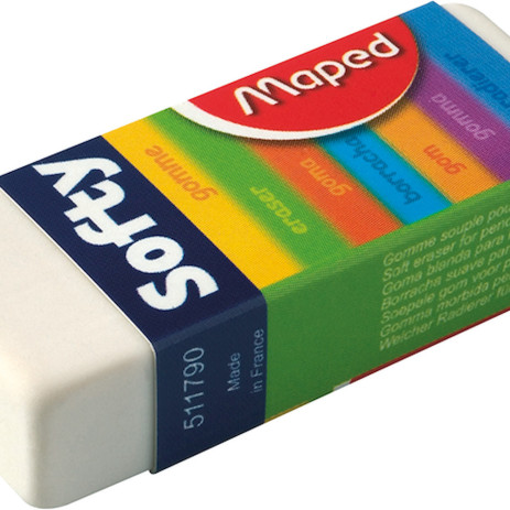 Ластик SOFTY в картонном держателе Maped,MP.511790