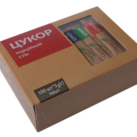 Цукор в стіках ( 5гх100 шт) 0,5кг 16003,16003