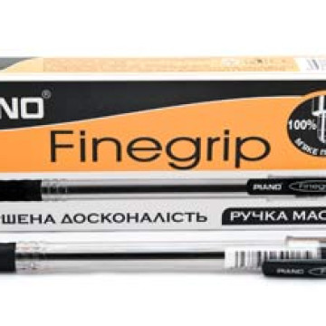 Ручка кулькова масляна Fine Grip Piano чорна  