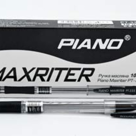 Ручка кулькова масляна Maxriter Piano PT-335 чорна,20