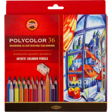 Colored artistic pencils, 36 pieces, 2988