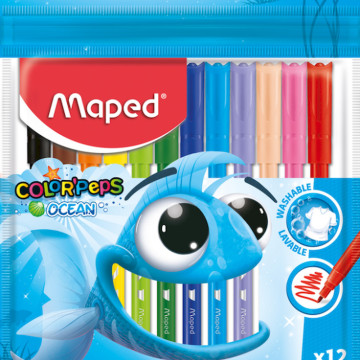 Фломастеры COLOR PEPS Ocean, 12 цв.