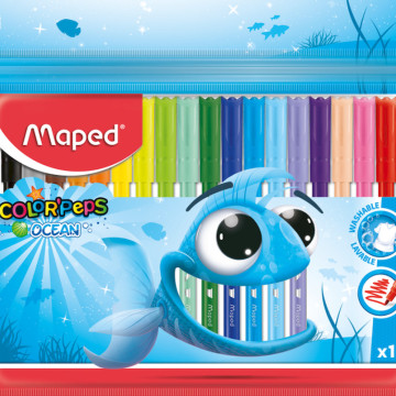 Фломастеры COLOR PEPS Ocean, 18 цв.