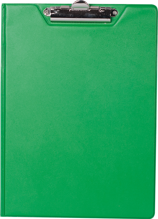 Клипборд-папка А4, PVC, зеленый